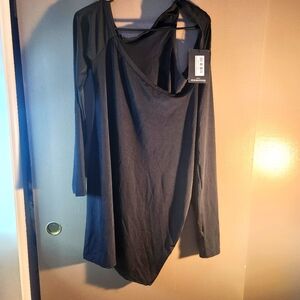 Prettylittlething black cutout sleeve dress size 18